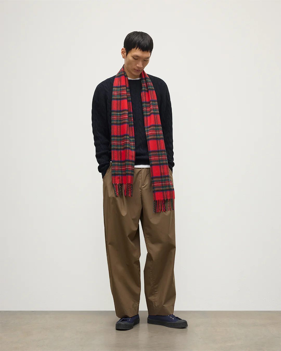 Royal Stewart Tartan Cashmere Scarf - Image 3