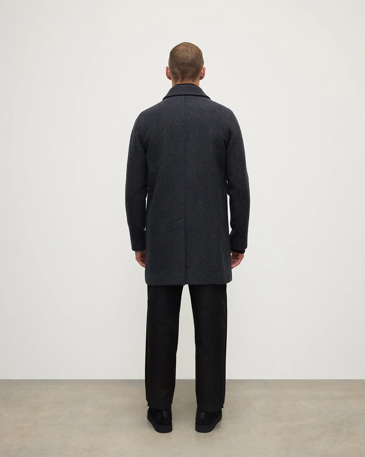 Wool Grey Car Coat - Image 4