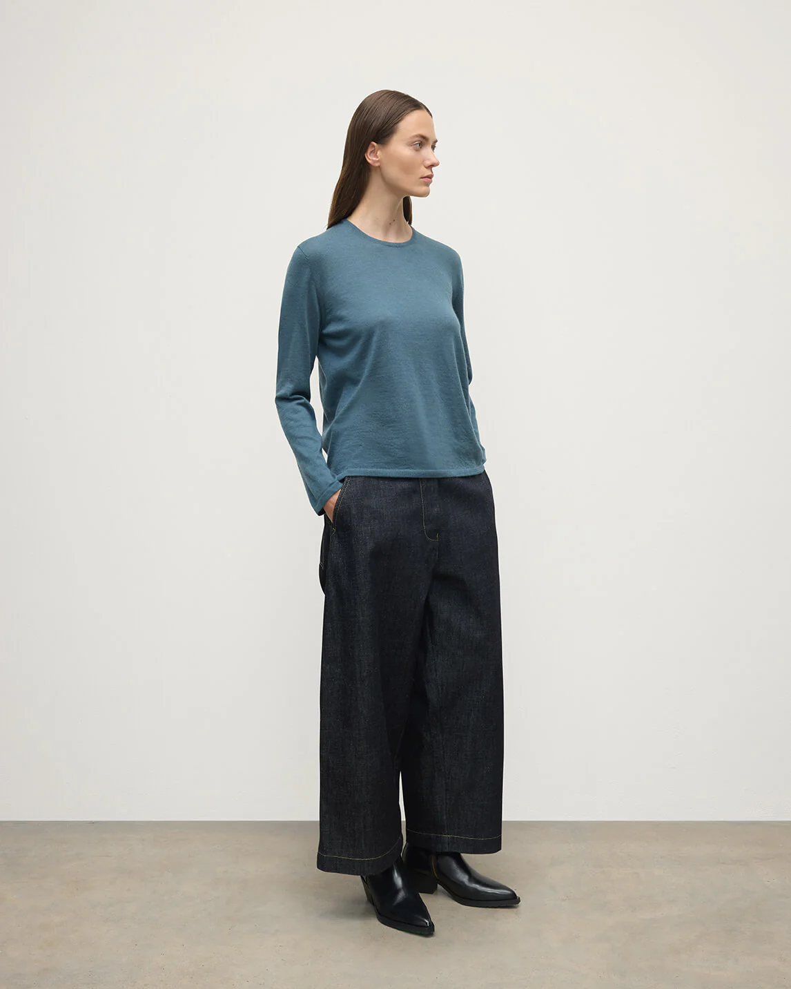 Superfine Cashmere Green Jumper - Image 3