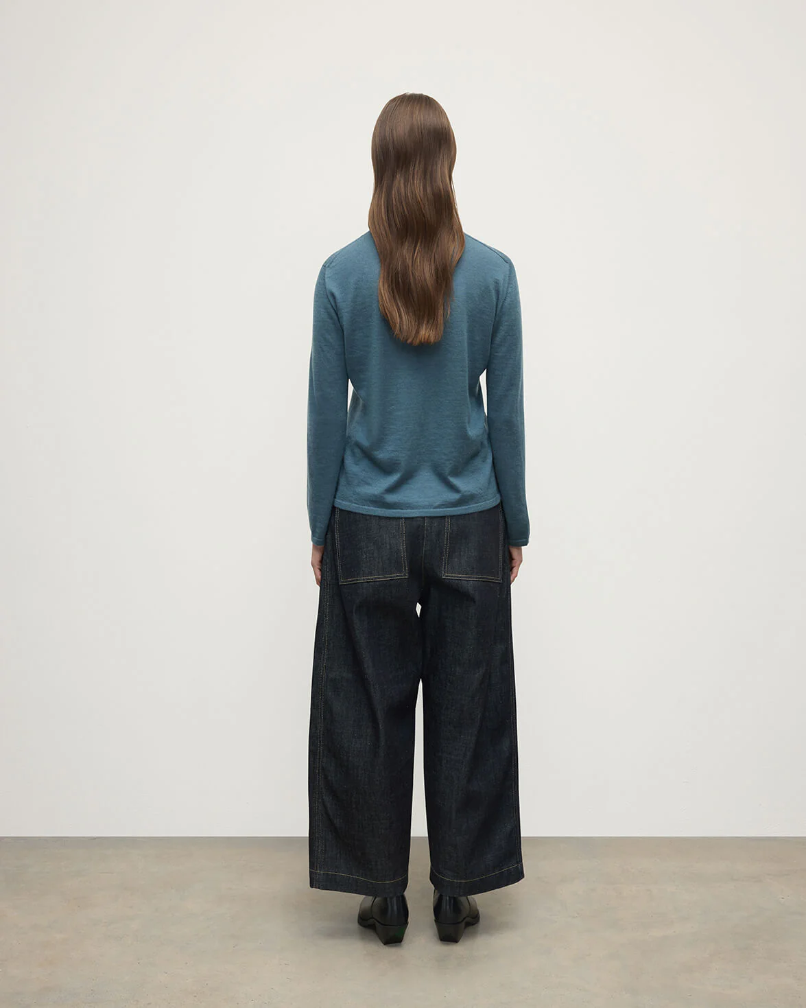 Superfine Cashmere Green Jumper - Image 4