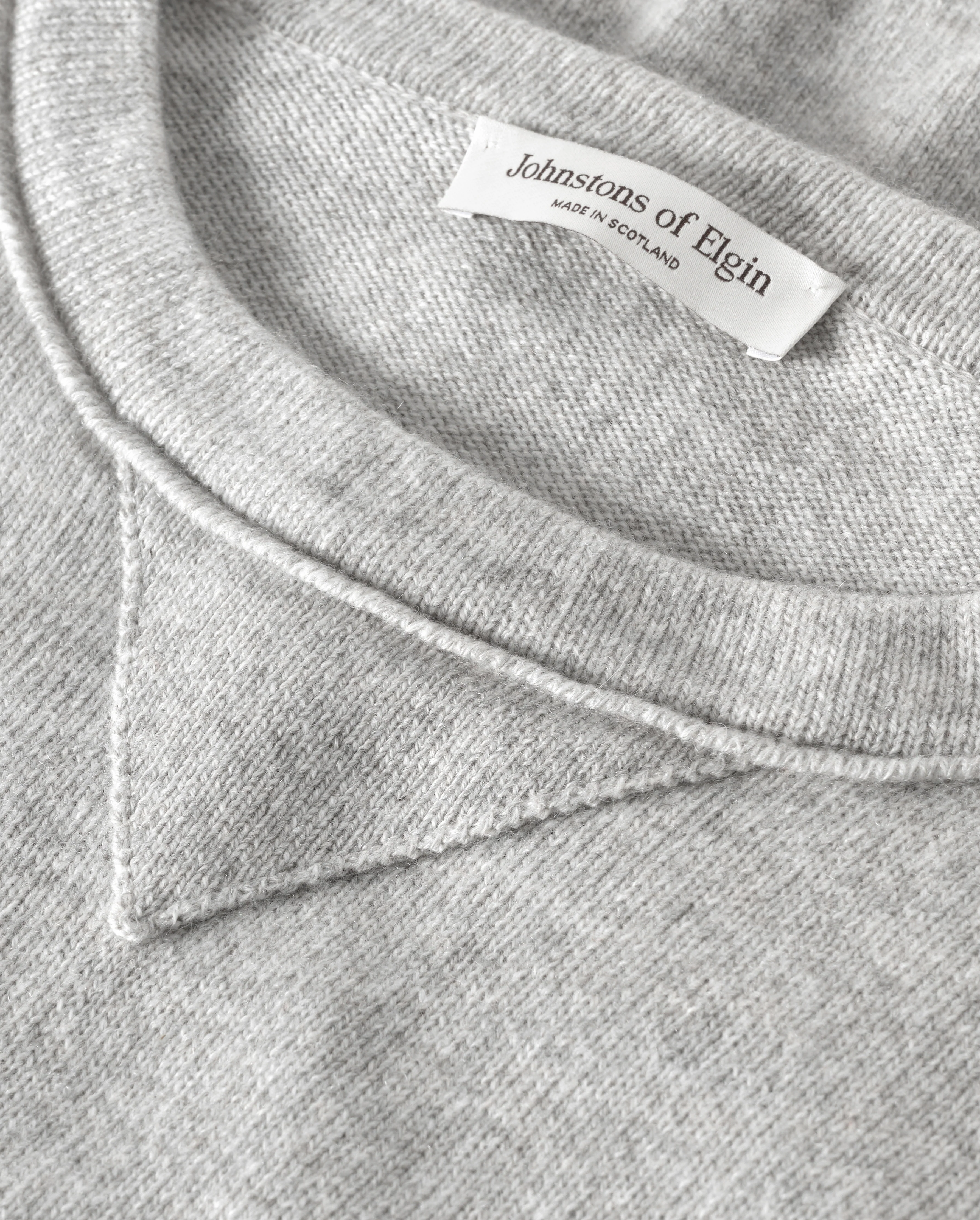 Stella Pale Grey Cashmere Sweatshirt - Image 7