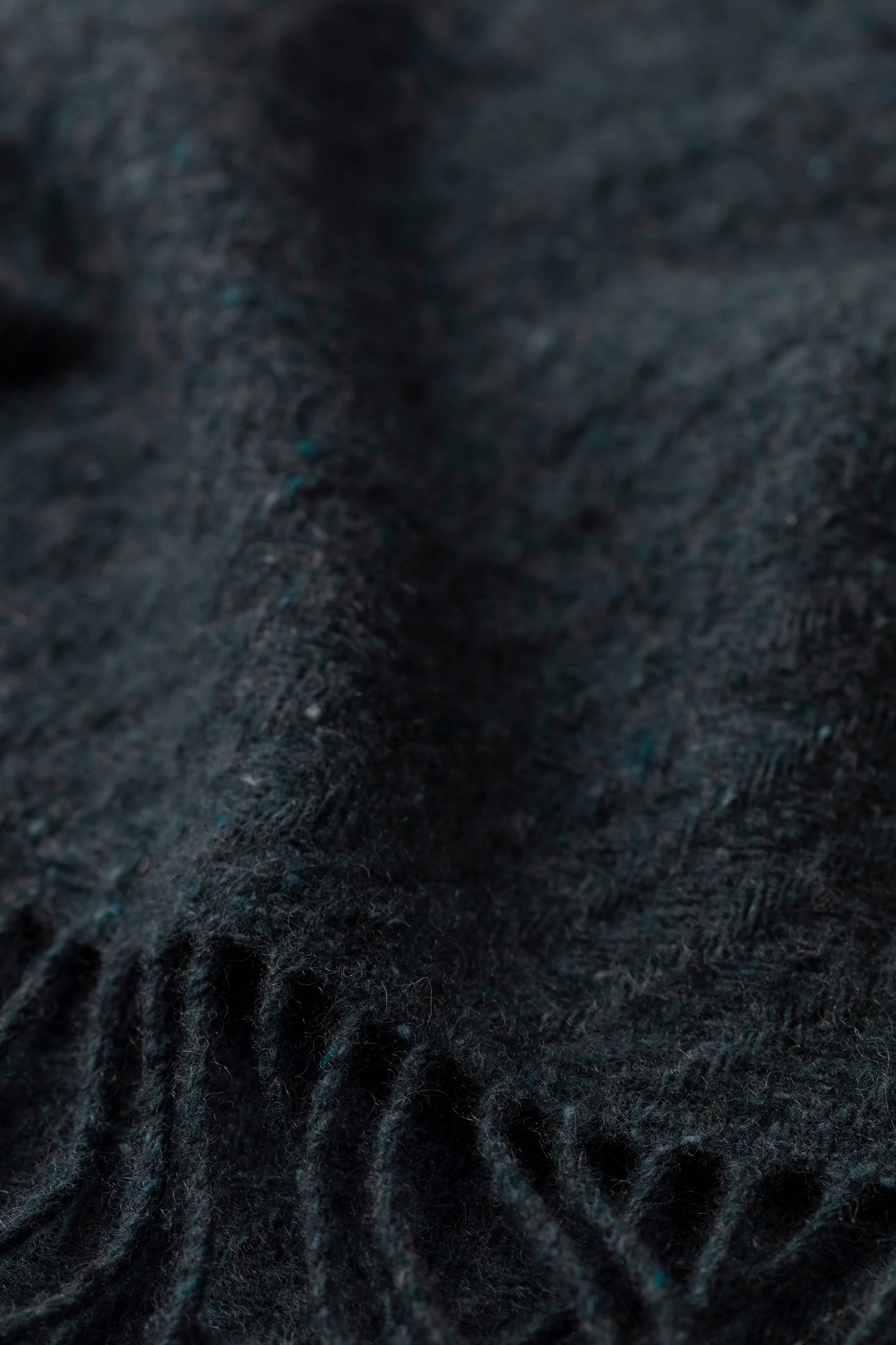 Lofty Twill Blue Cashmere Scarf - Image 2