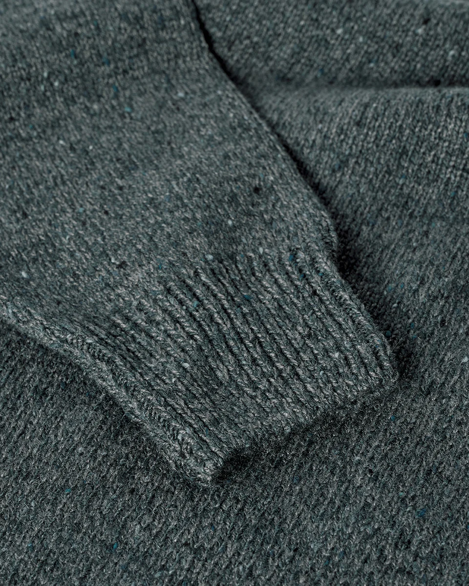 Blue Donegal Cashmere Marl Jumper - Image 6