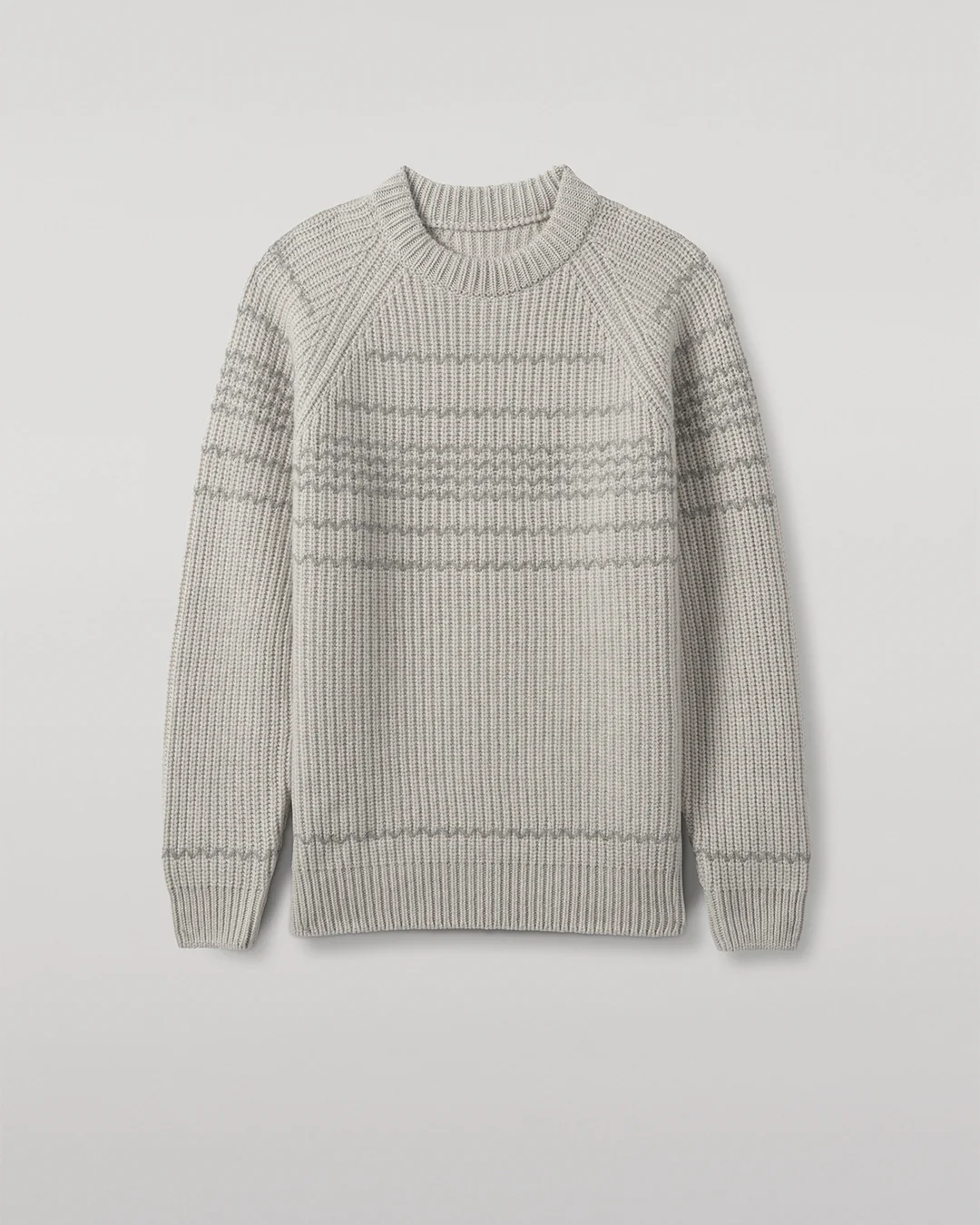 Summit Natural & Grey Cashmere Jumper - Image 2