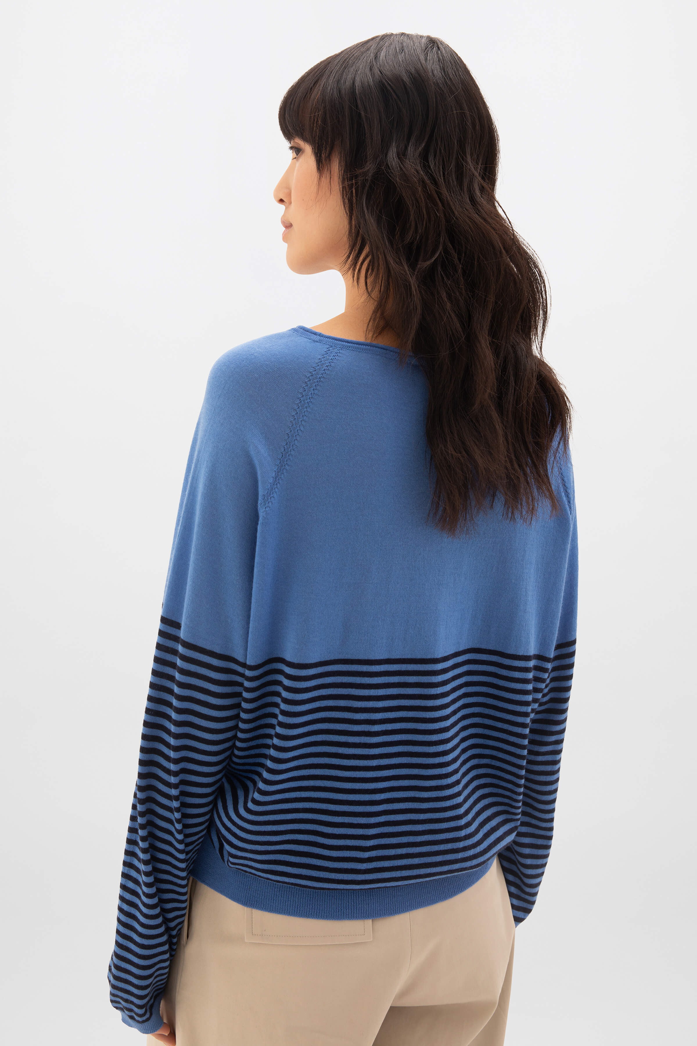 Superfine Merino Bateau Stripe Sweater - Image 4