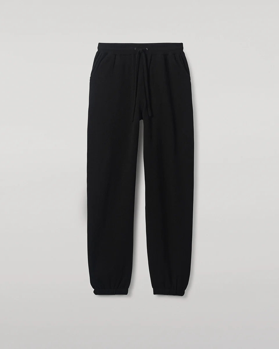 Kirk Black Cashmere Sweatpants - Image 2