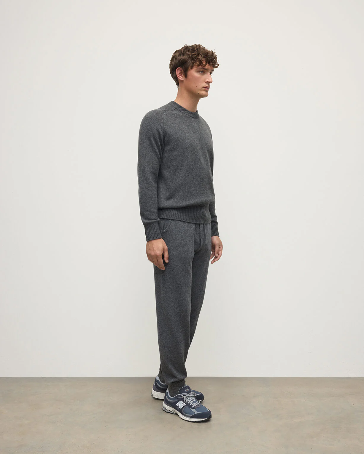 Kirk Mid Grey Cashmere Sweatpants - Image 3
