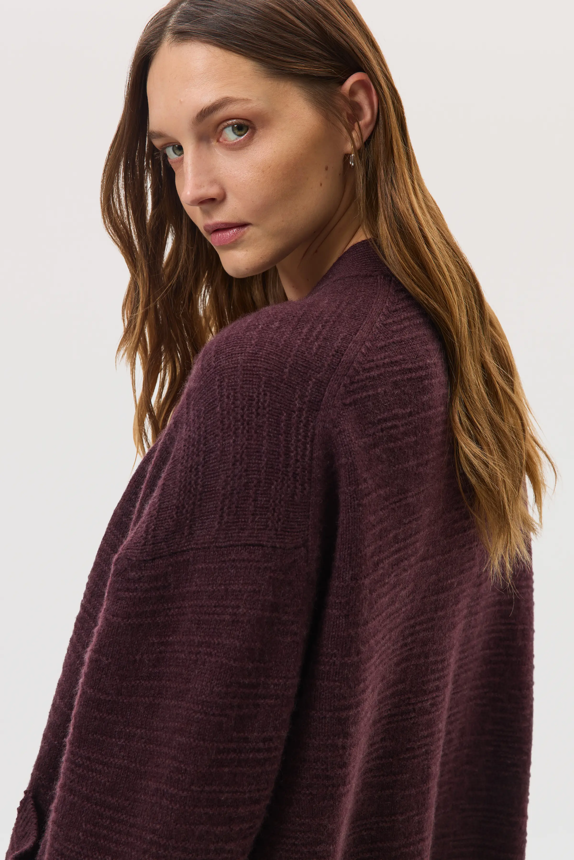 Textured Cashmere Cardigan - Image 5