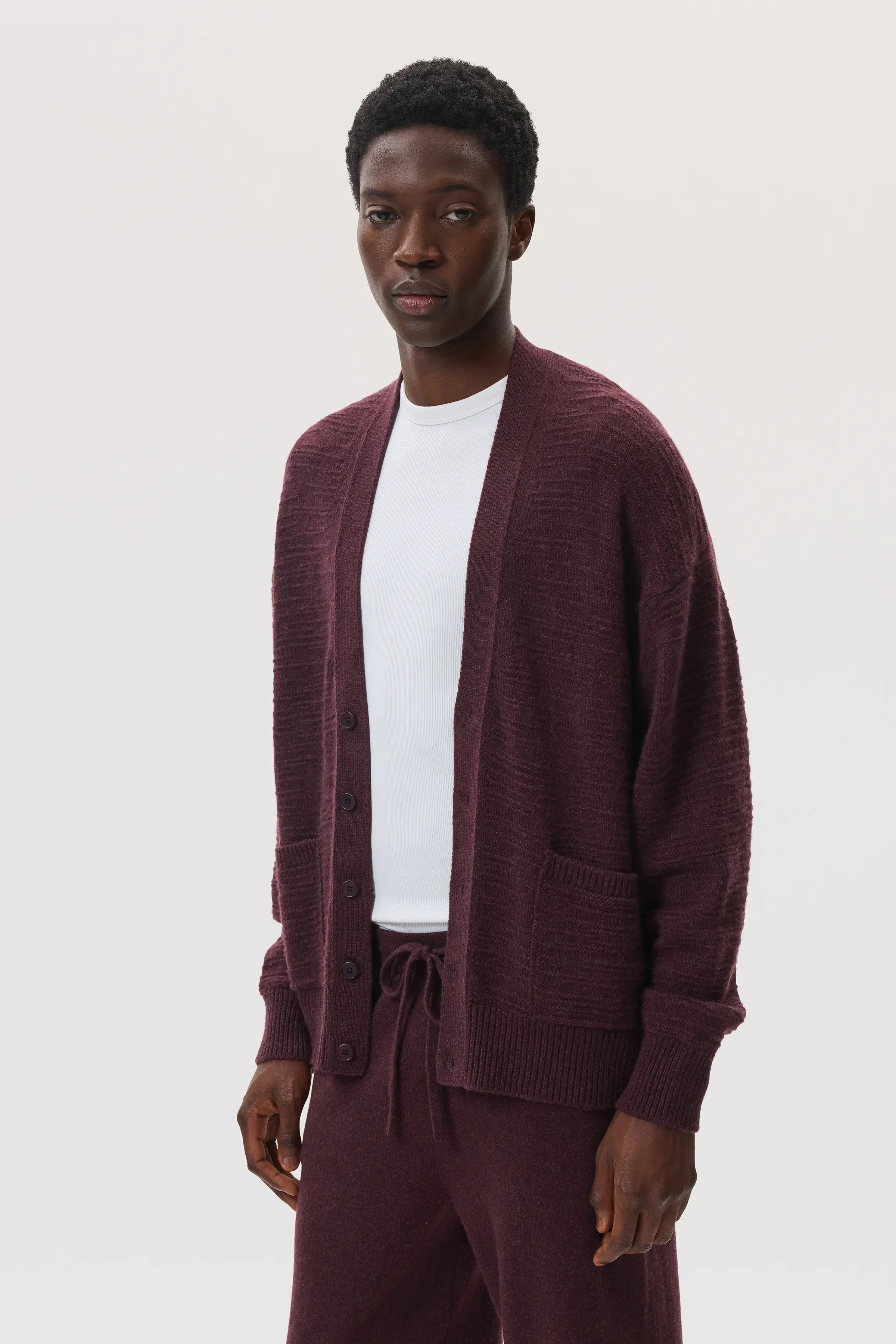 Textured Cashmere Cardigan - Image 6