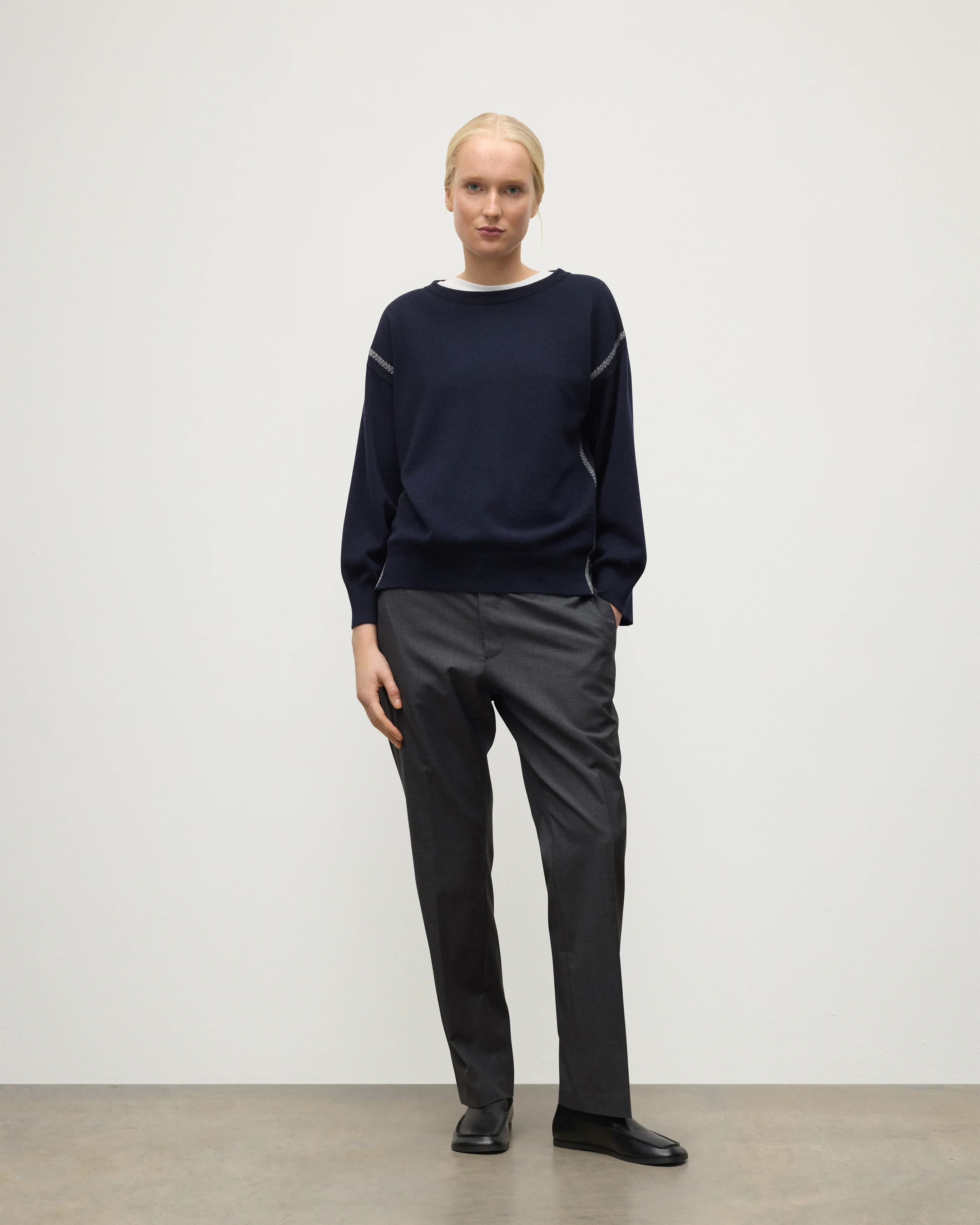 Tilda Dark Navy Cashmere Jumper