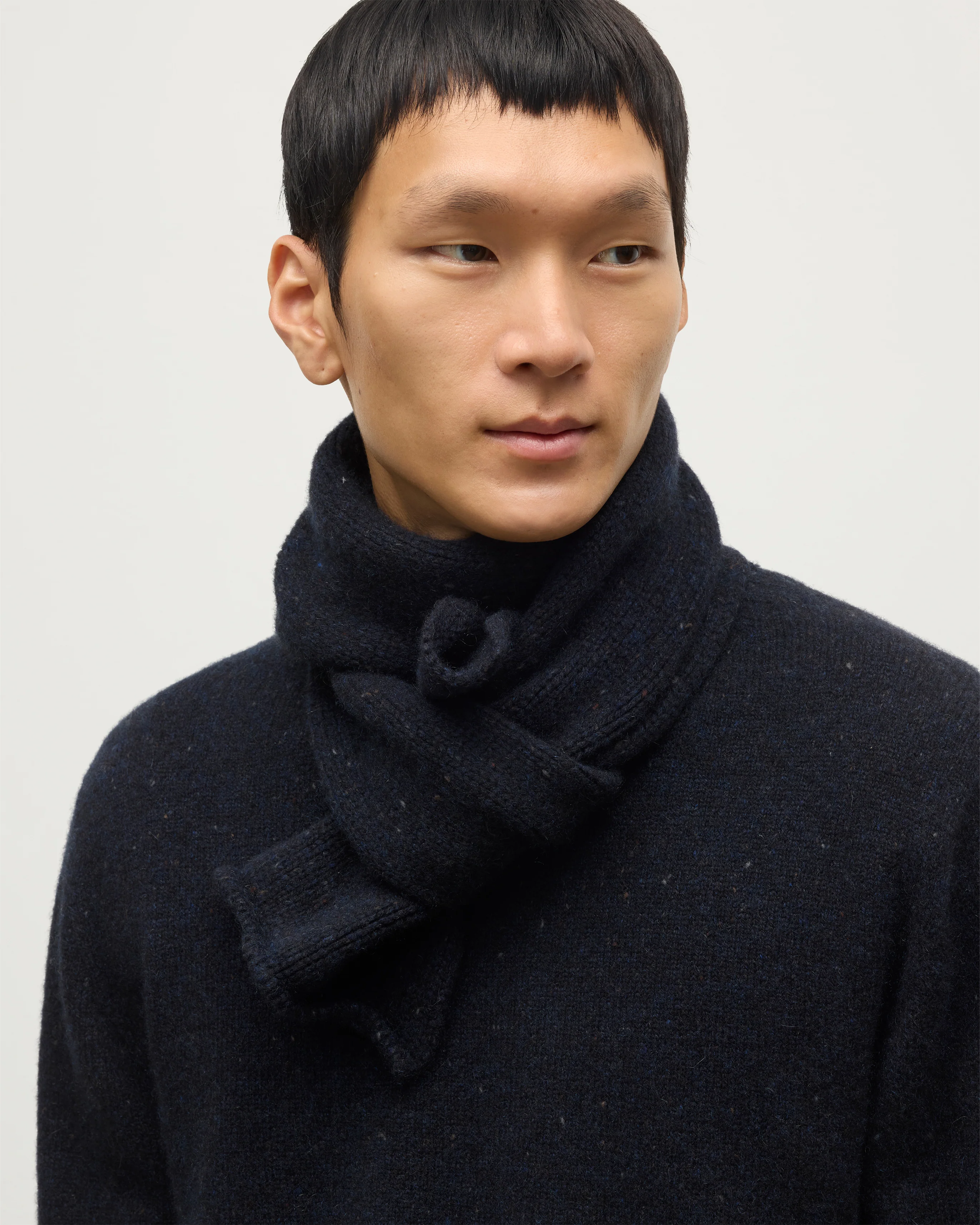 Tiree Blue Donegal Cashmere Scarf - Image 3
