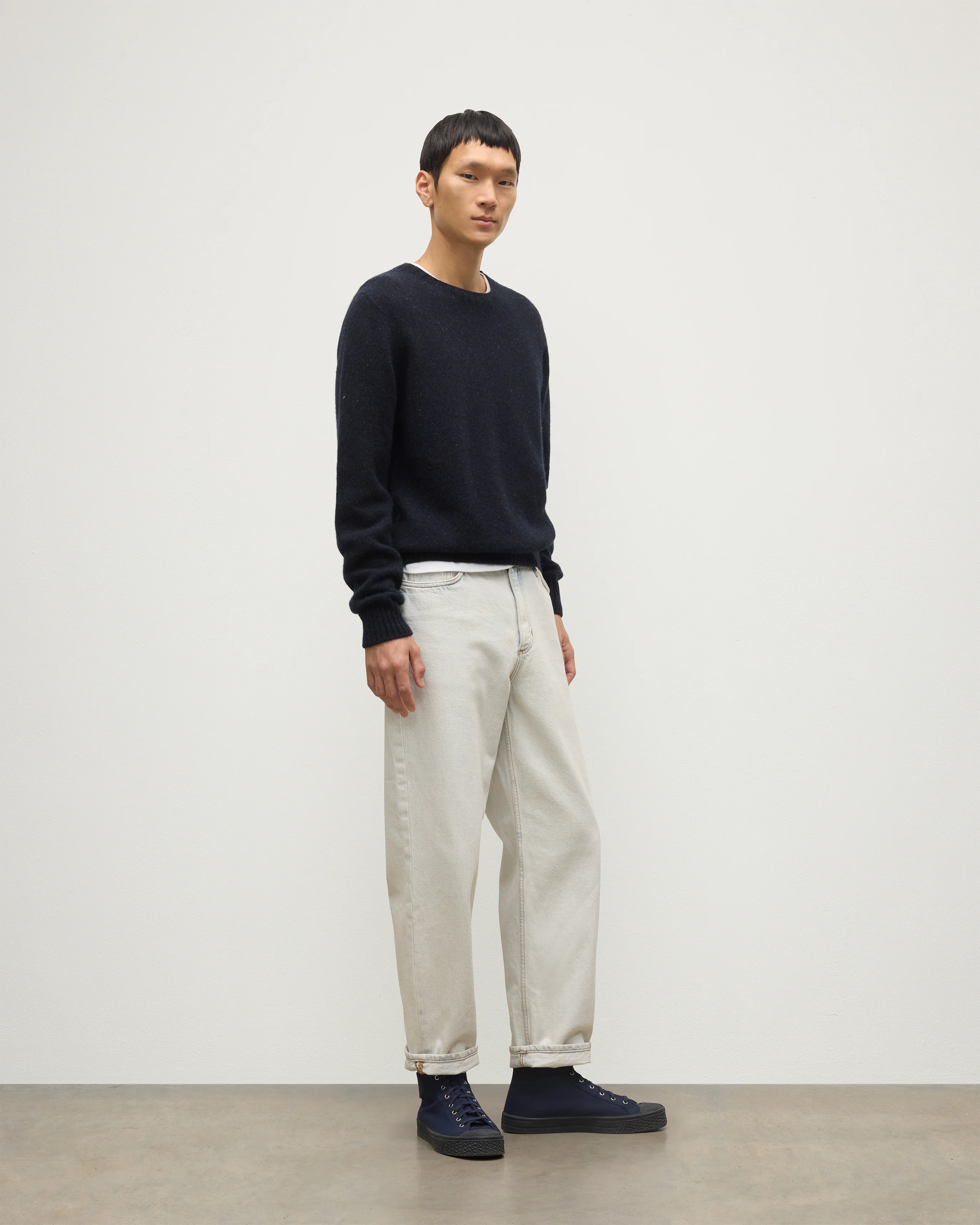 Tiree Blue Donegal Cashmere Jumper - Image 3