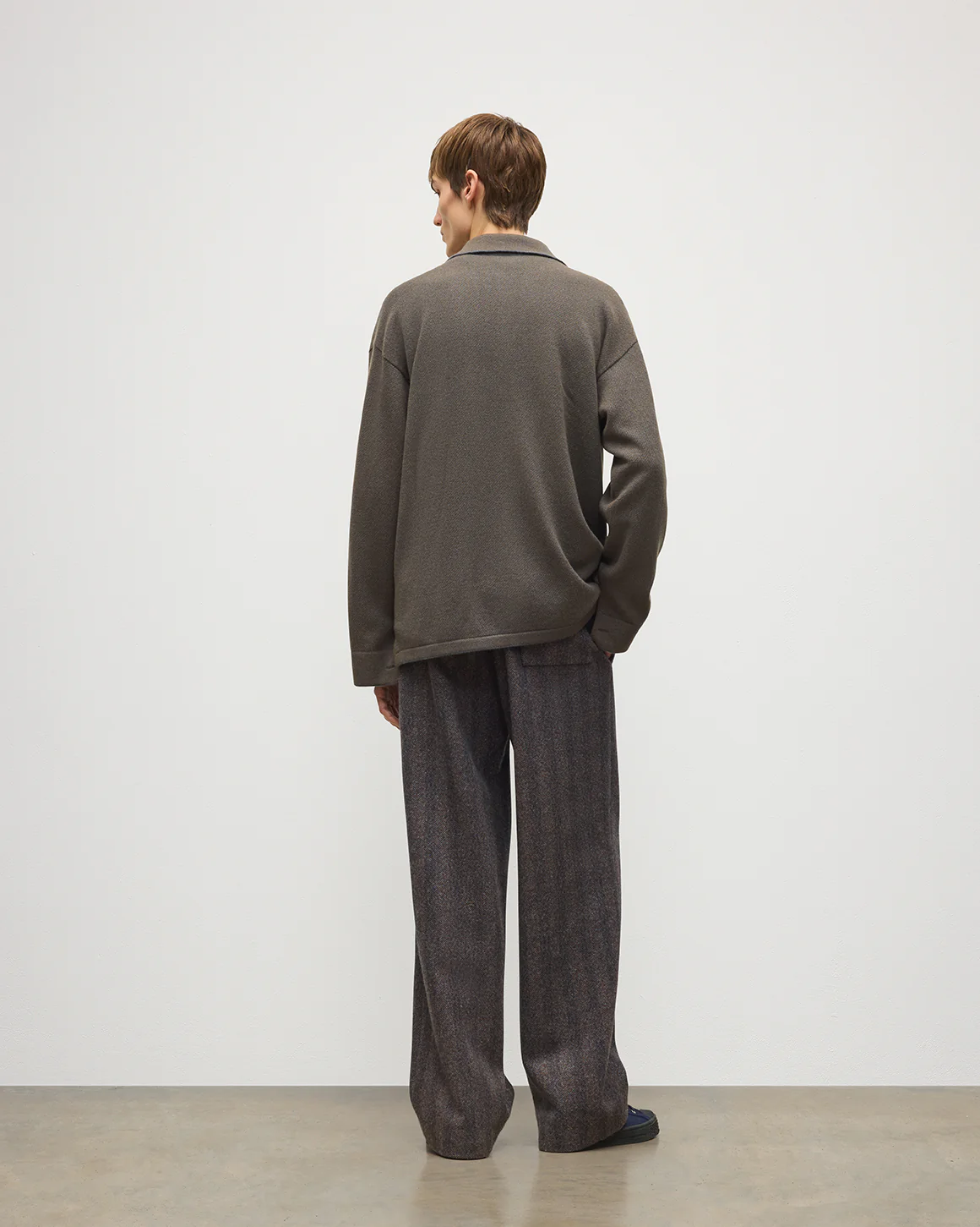 Tweel Brown Cashmere Shirt - Image 4