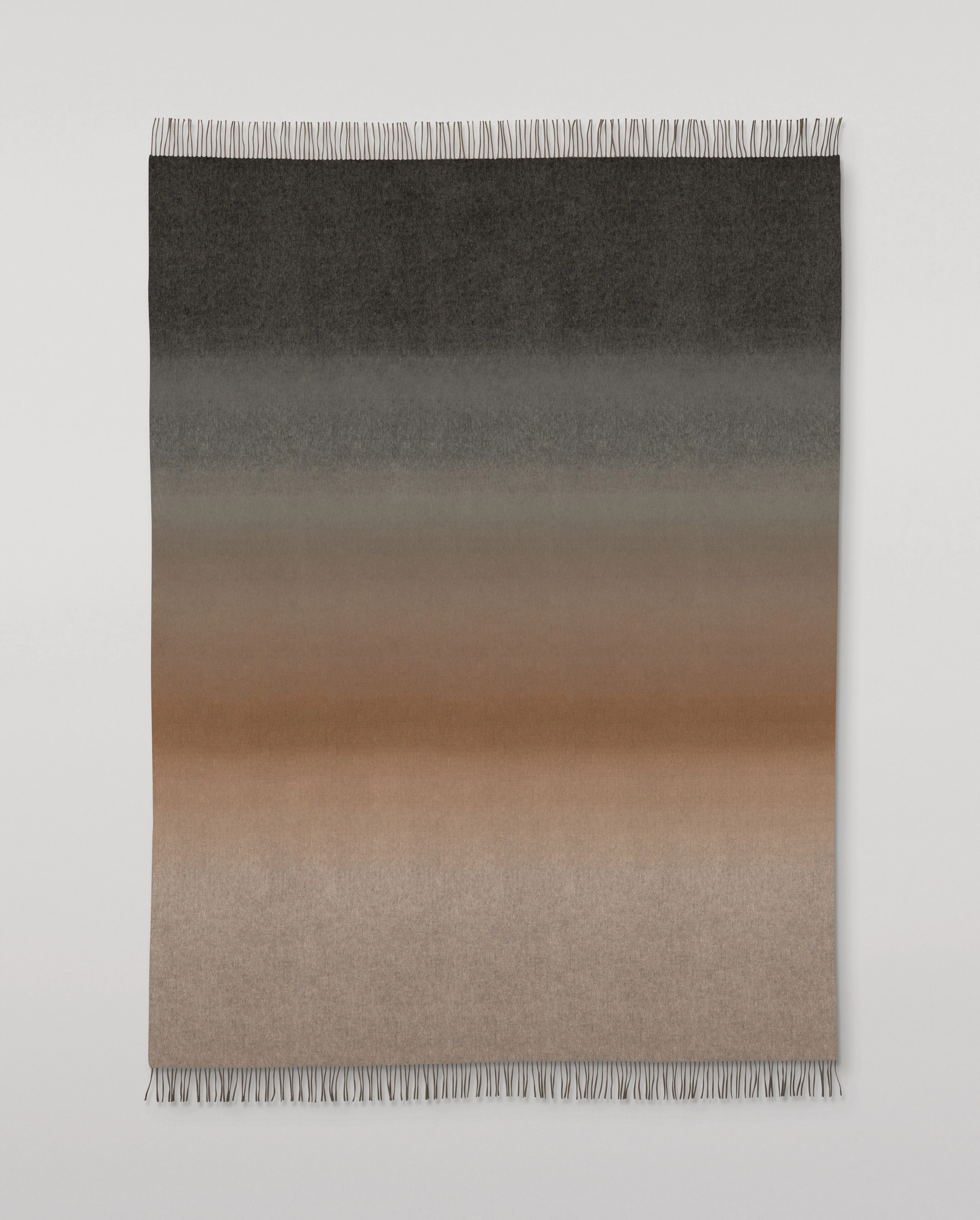 Umbra Brown Ombre Cashmere Throw