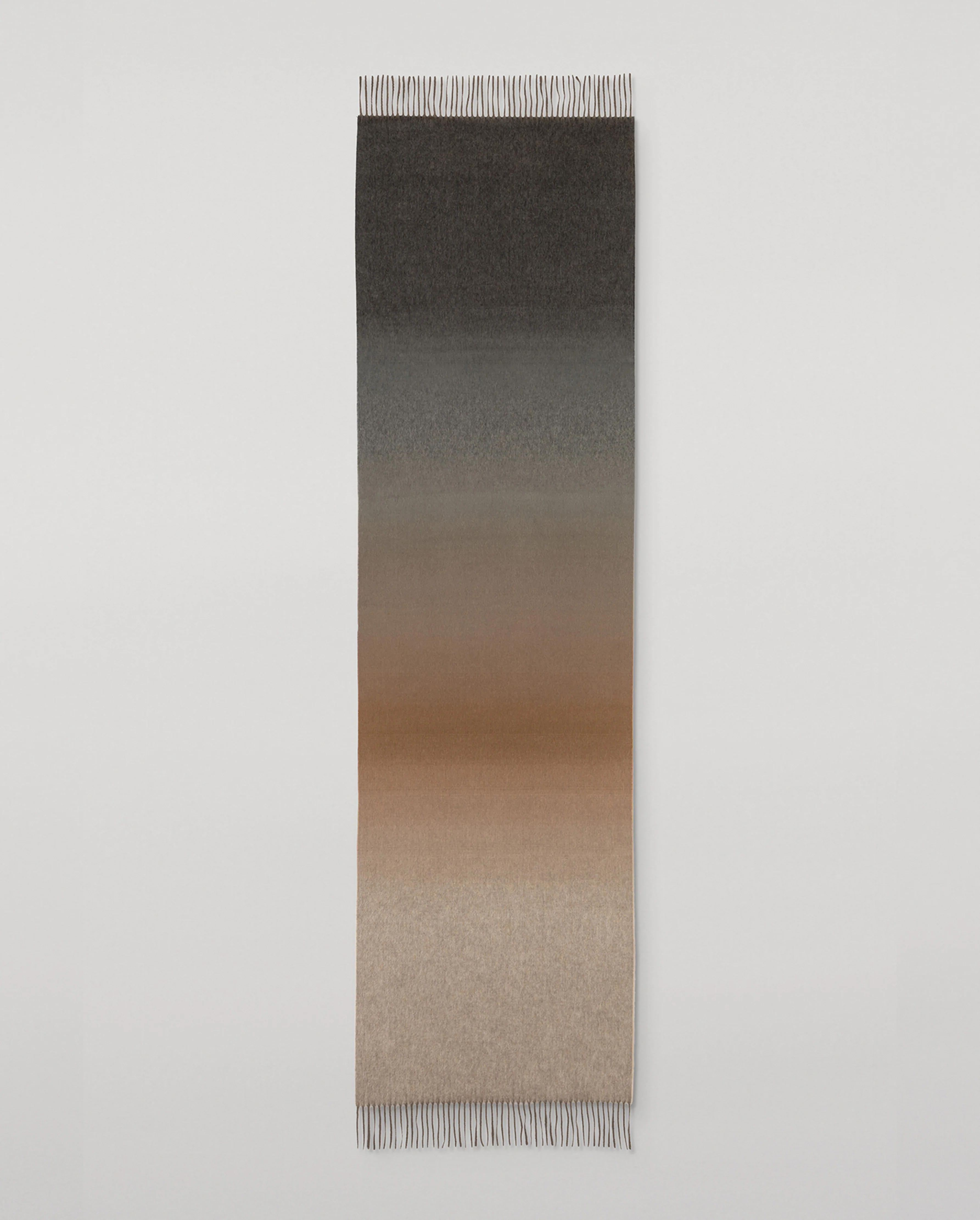 Umbra Ombré Brown Cashmere Stole - Image 3