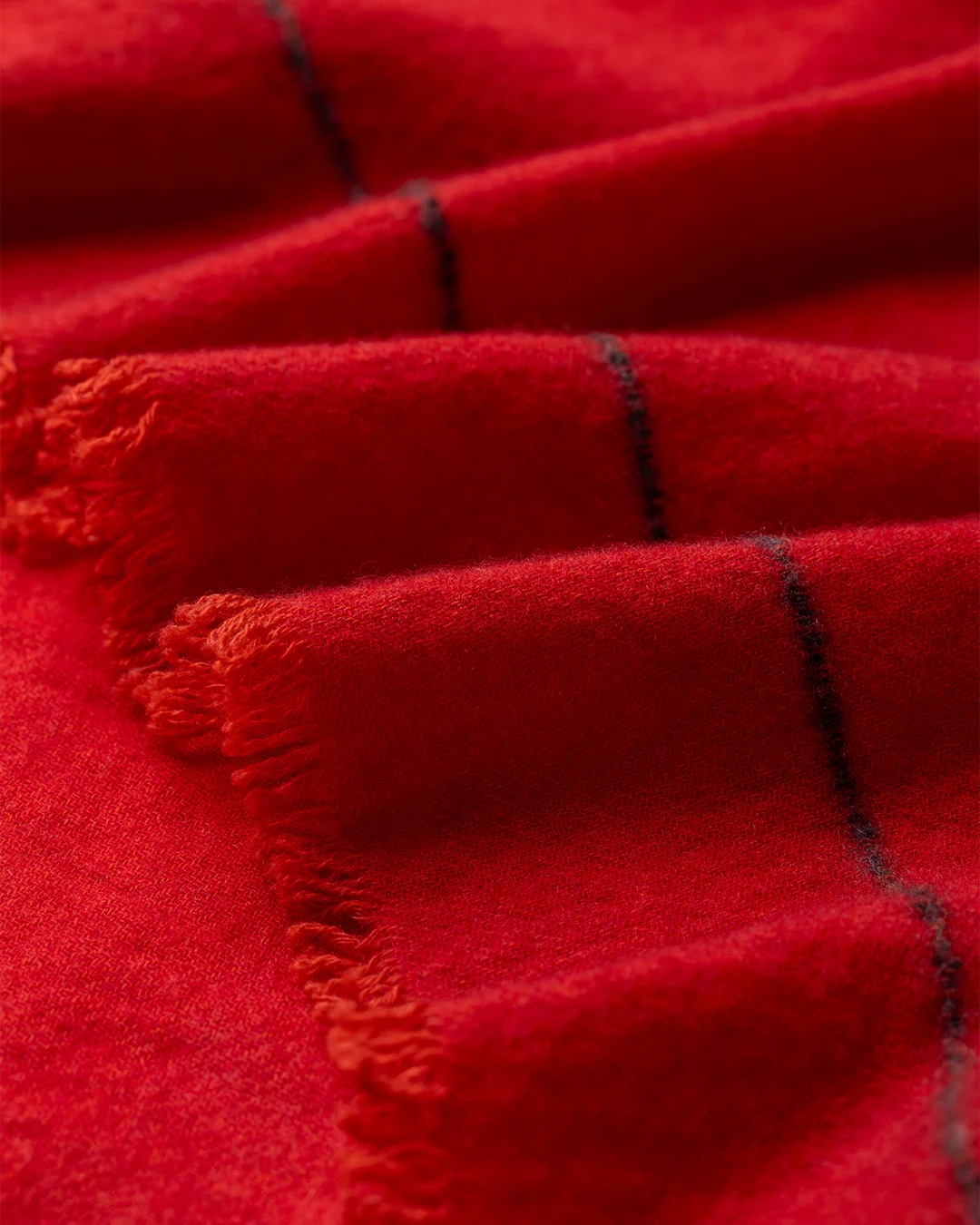 Usan Red Cashmere Scarf - Image 2