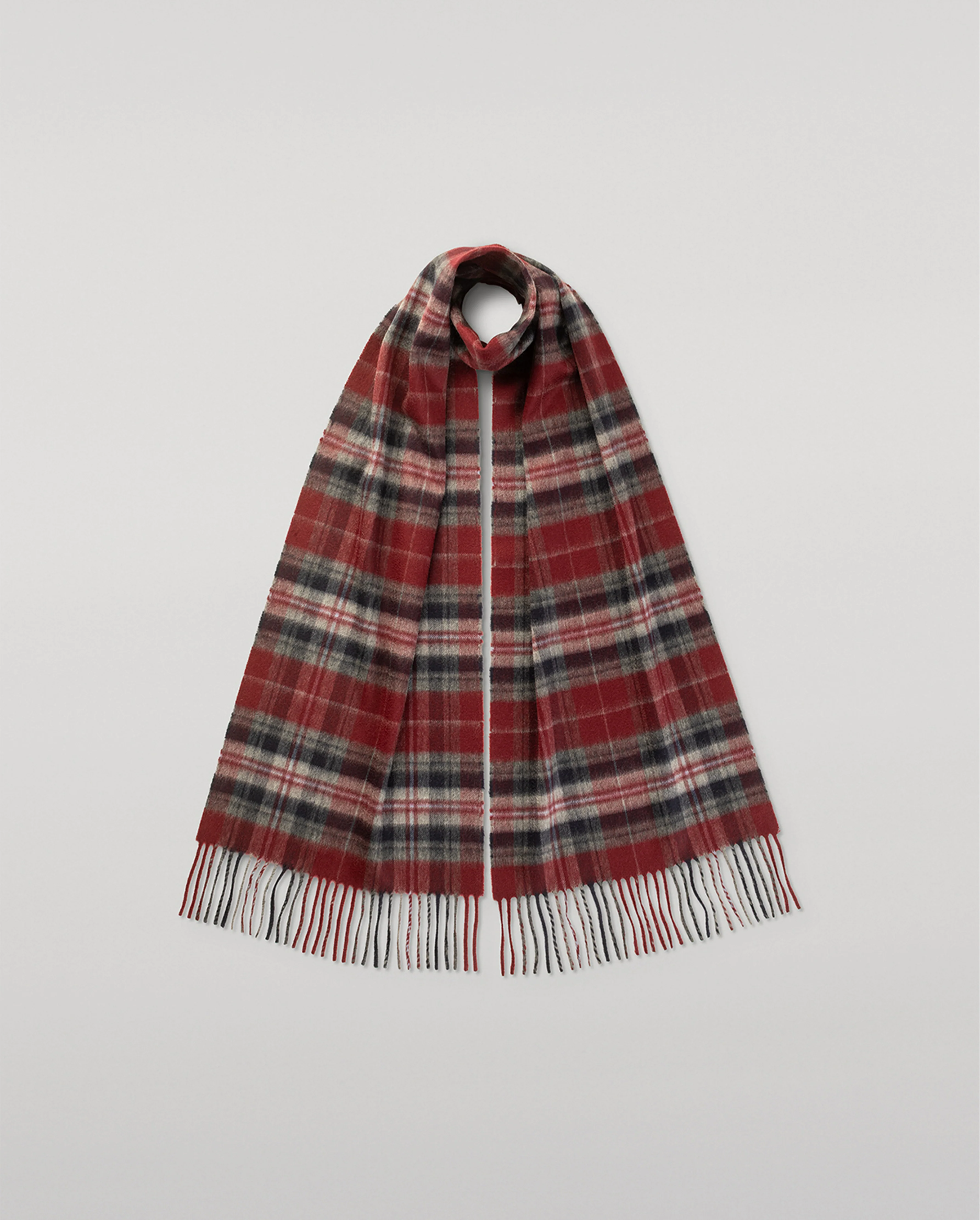 Linlithgow Burgundy Cashmere Scarf