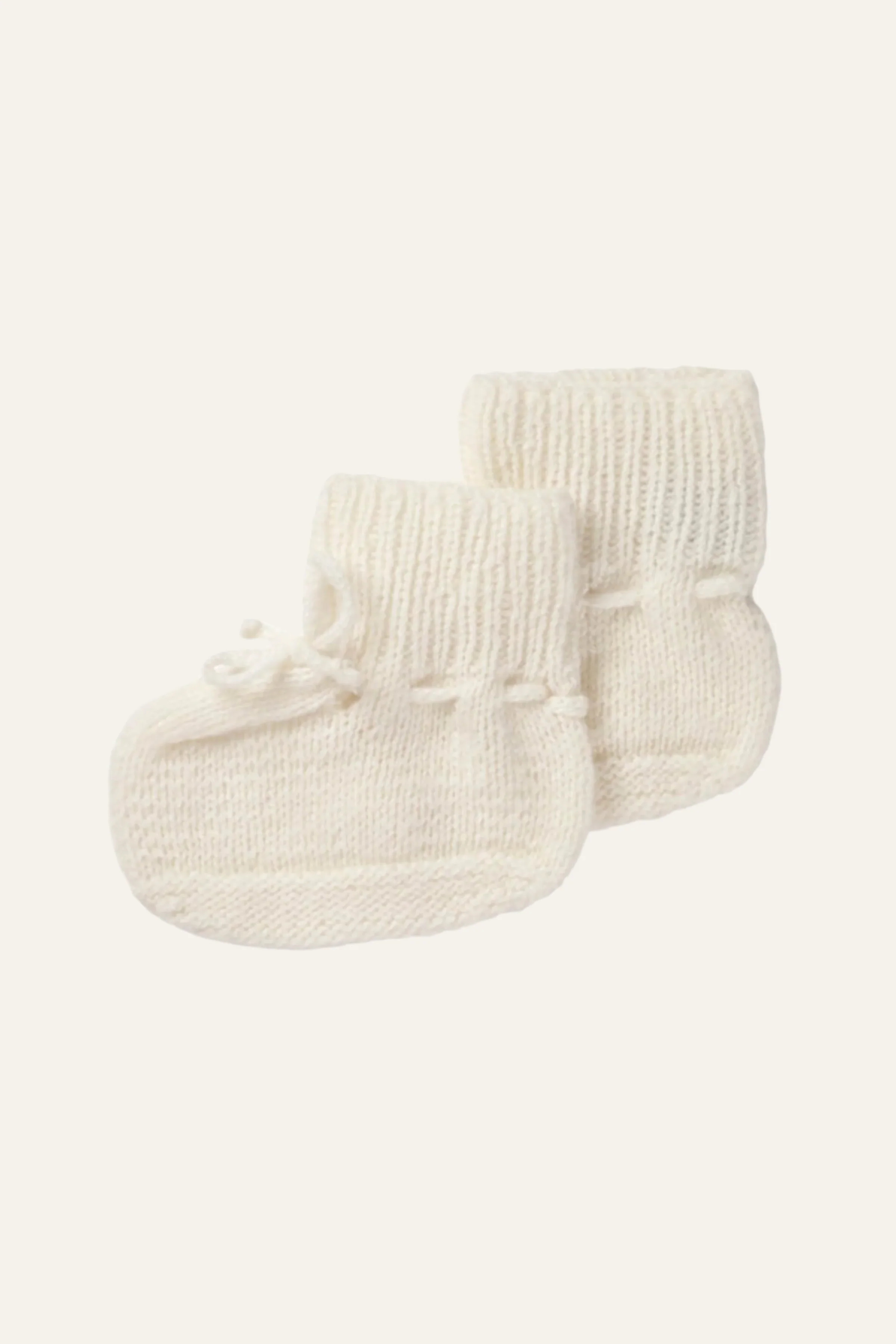 White Cashmere Baby Booties