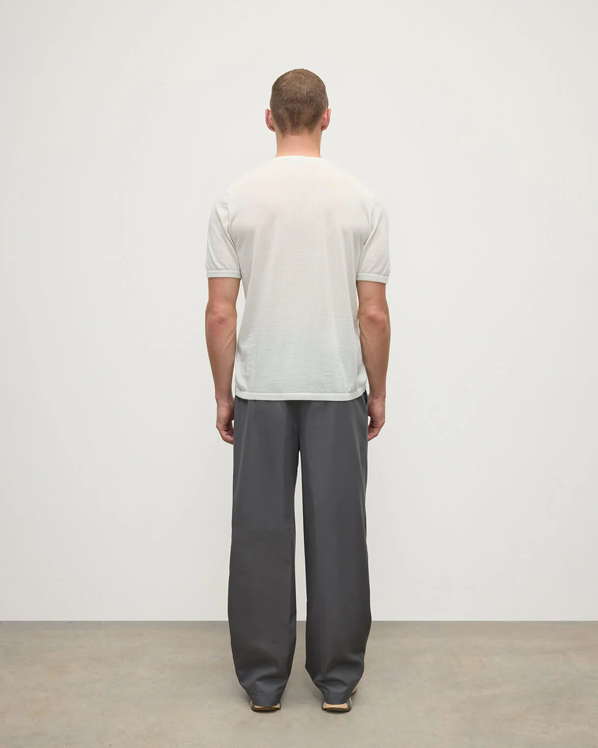 Superfine Cashmere White T-Shirt - Image 4