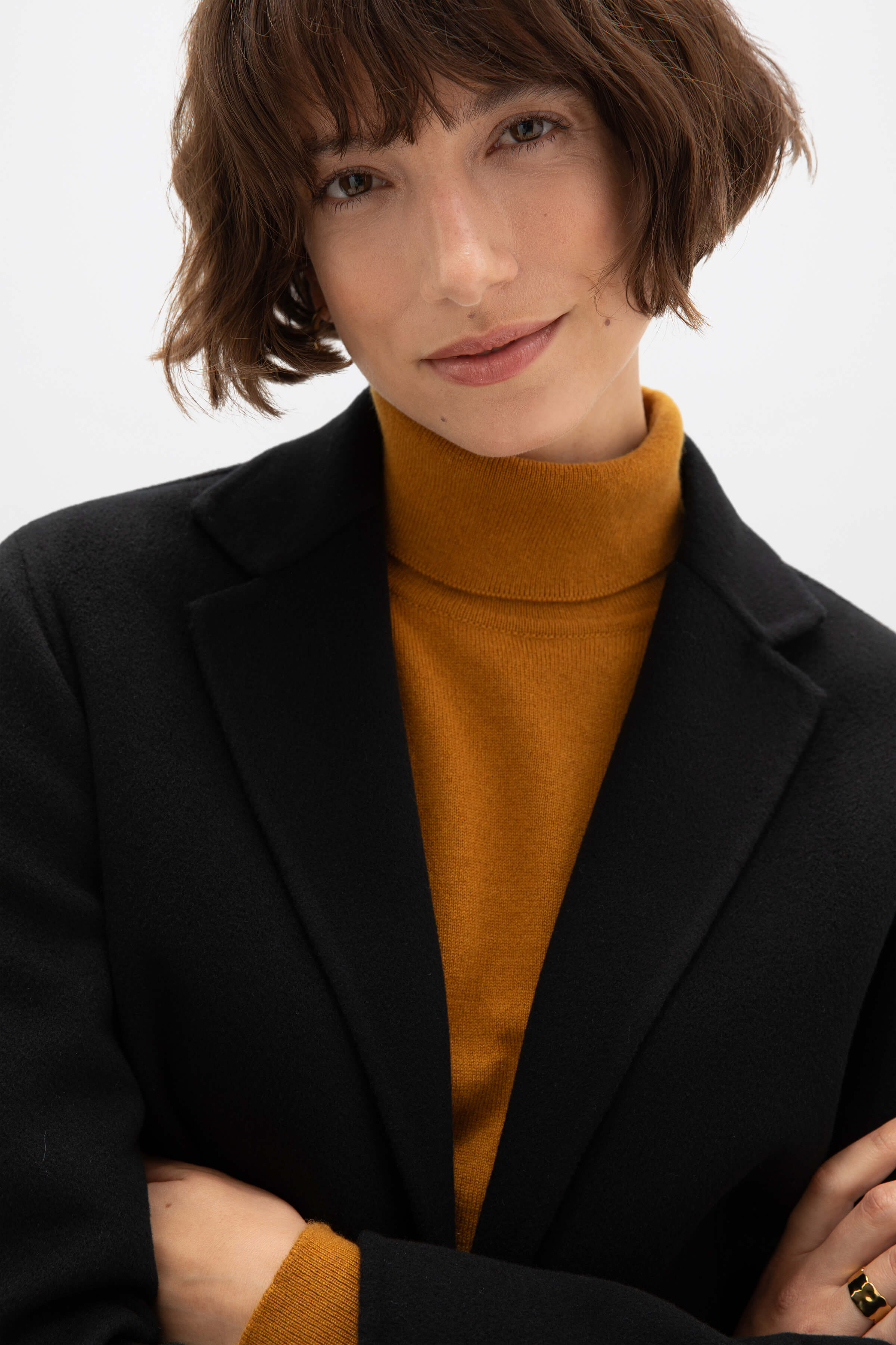Classic Black Cashmere Blazer - Image 4