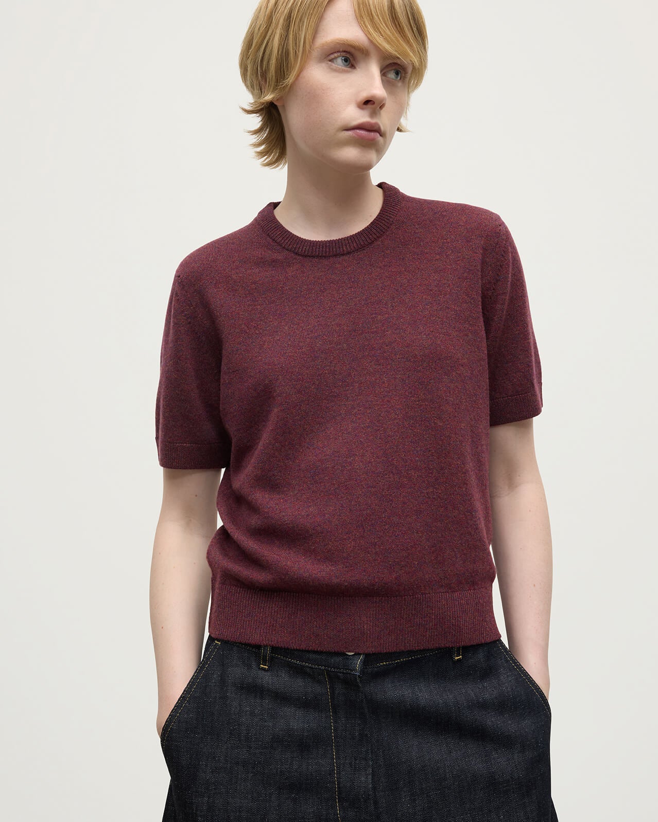 Classic Cashmere Purple T-shirt - Image 5