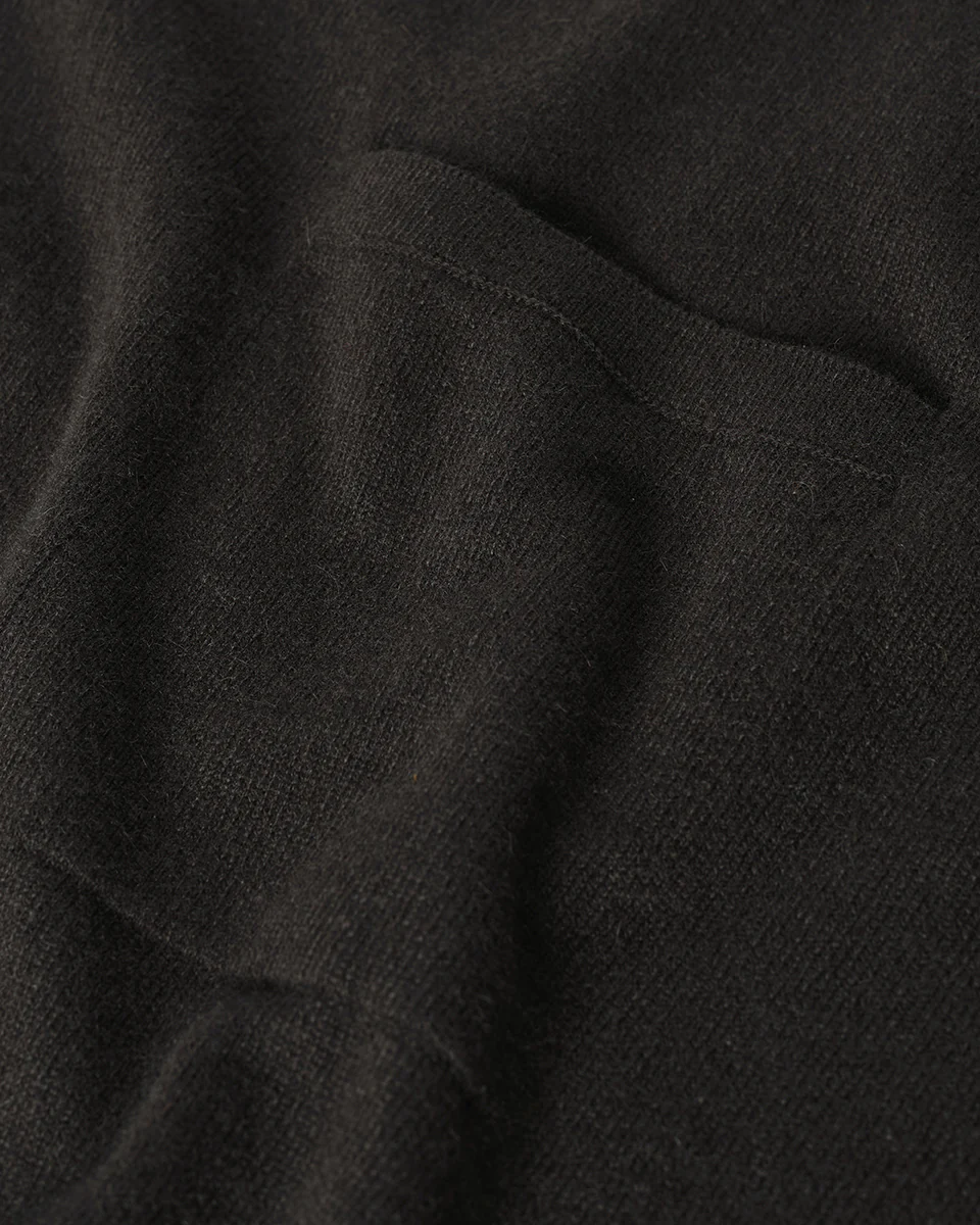 Gauzy Pocket Black Cashmere Jumper - Image 6