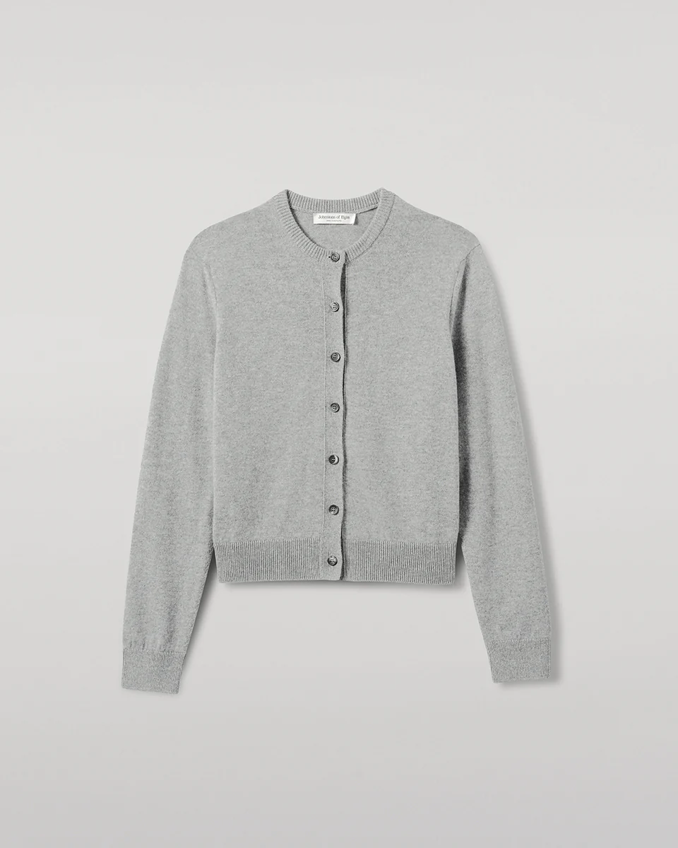 Cashmere Light Grey Cardigan - Image 2