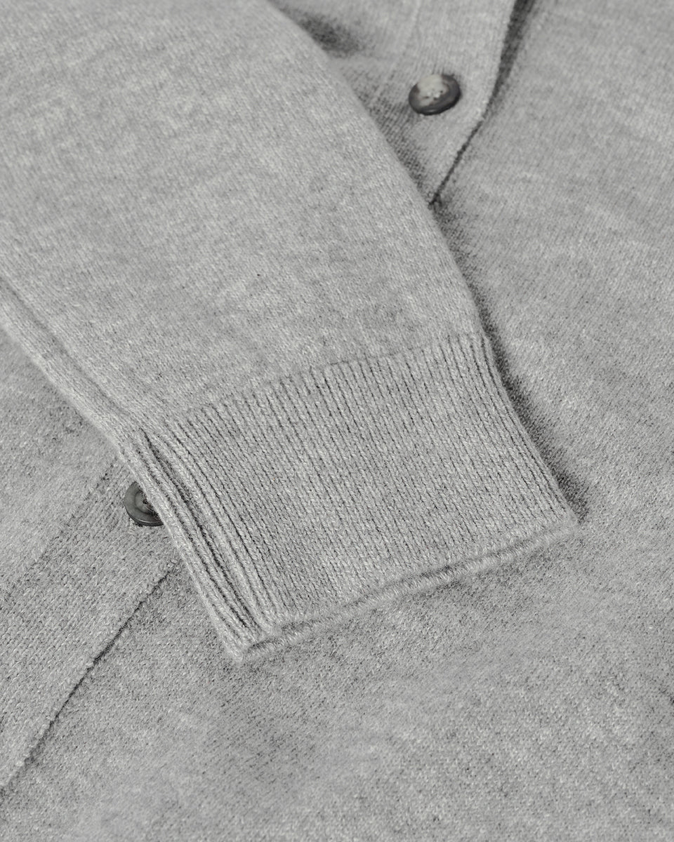 Cashmere Light Grey Cardigan - Image 6