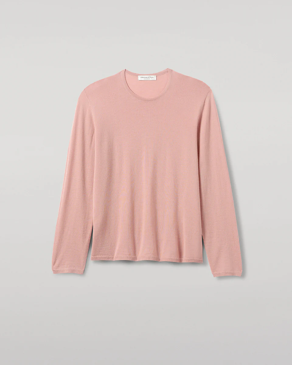 Superfine Cashmere Pink Jumper - Image 2
