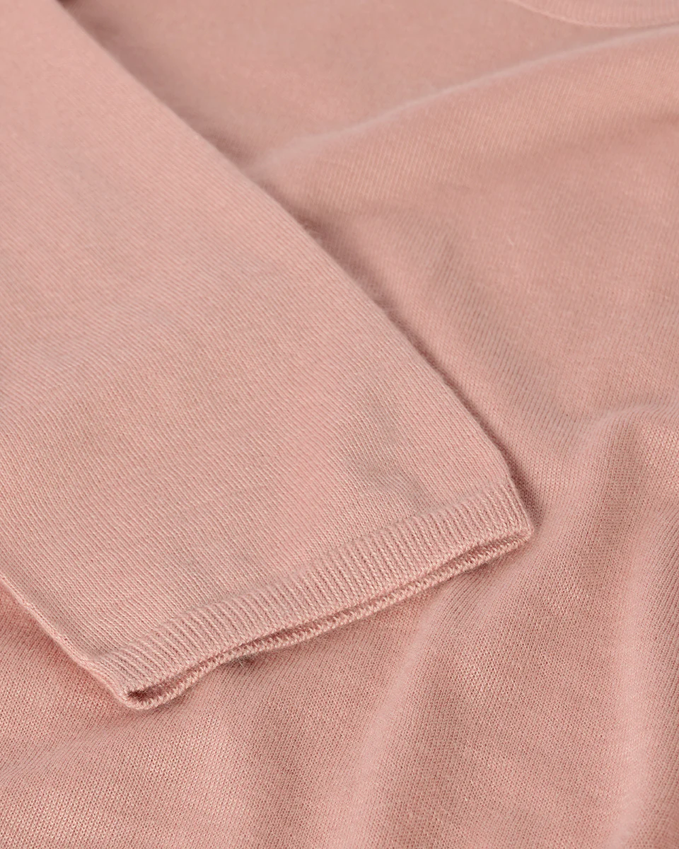 Superfine Cashmere Pink Jumper - Image 6